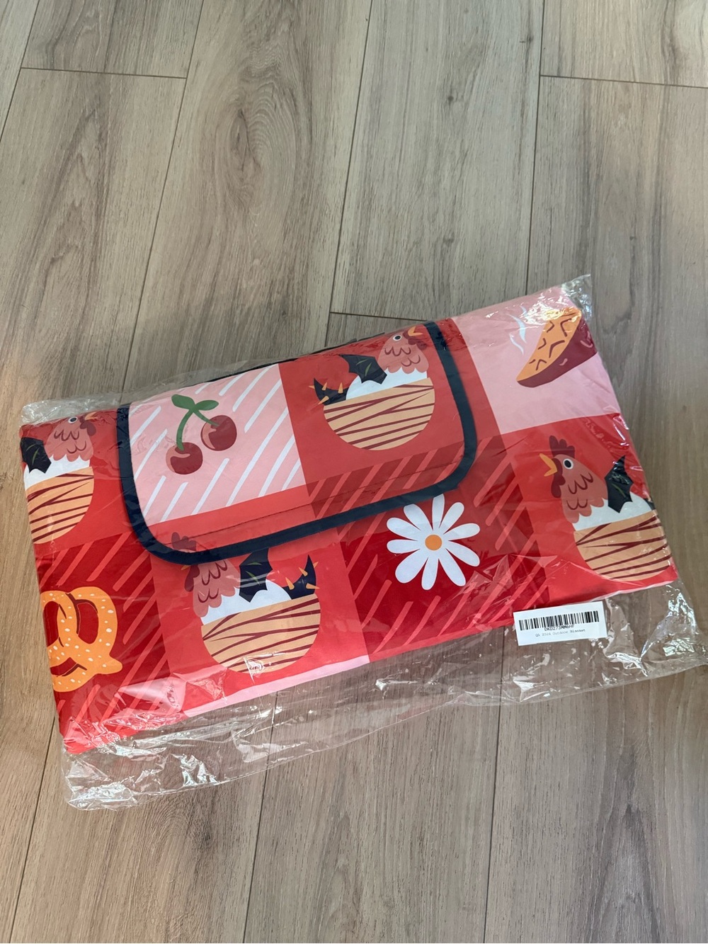Good Mythical Morning Red Patterned Foldable Picnic Blanket Belvedere